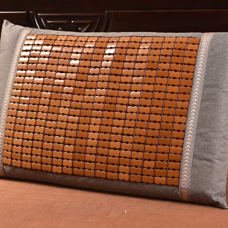 Chunlong Mahjong cooler pillowcase summer double pillowcase bamboo mat large single infant tea small pillowcase leather